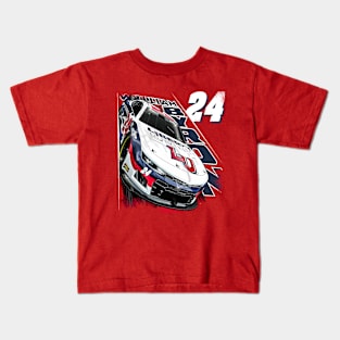 William Byron Red Racing Kids T-Shirt